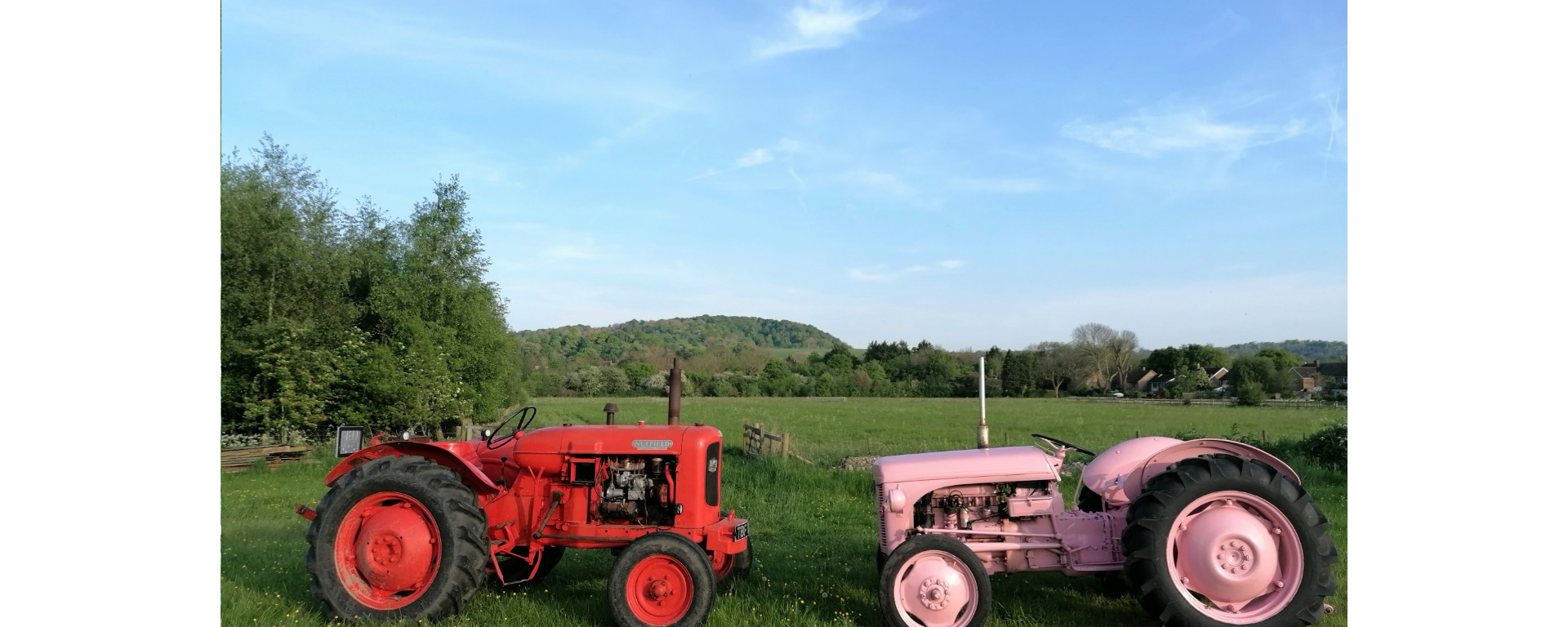 Third prize: Vintage tractors with a view of Great Kimble by Lisa Brown